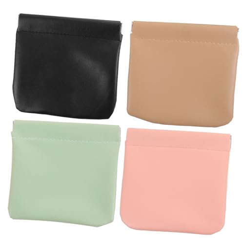 Didiseaon 4 Pz Busta rossa della bocca della borsa cosmetica piccolo portafoglio da donna custodia per il trucco per la borsa sacchetti di stoccaggio borsa borsa per il trucco