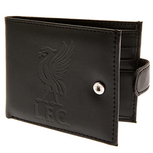 Liverpool F.C. - Portafoglio in pelle goffrata con protezione RFID