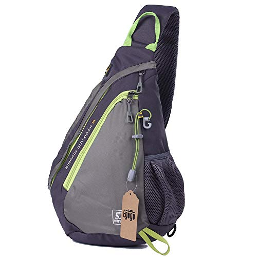 EGOGO multifunzionale zaino Sling Cross Body, Borsa a tracolla E300-5 (Grigio)