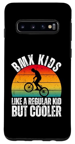 Custodia per Galaxy S10 Divertente BMX per bambini ragazzi uomini BMX Racing Off Road Bike Riders