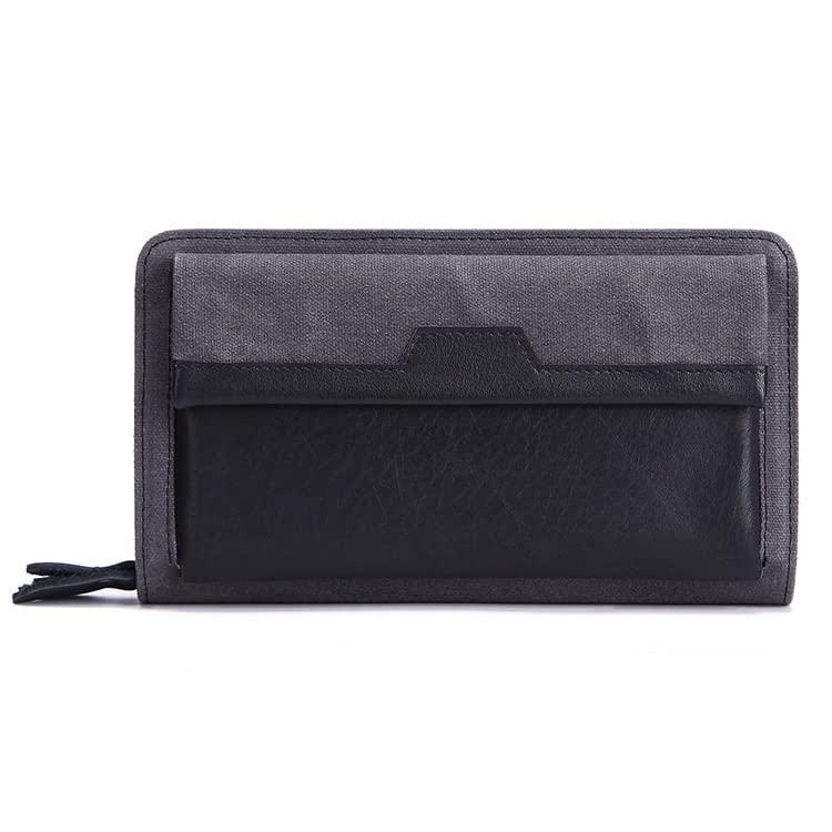 GSZCCZS Pochette da Uomo Portafoglio con Cerniera Portafoglio in Pelle Lunga Borsa a Mano in Mucca Borsa Lunga Multifunzionale, Scelta Migliore (Colore : C, Dimensioni : 22 * ​​12 * 5cm)