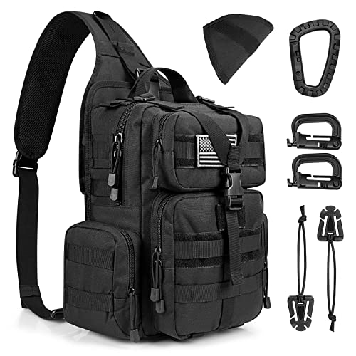 G4Free Zaino Tattico a Tracolla Zaino Sportivo Militare Sacchetto piccolo Borsa a Tracolla per Escursionismo Ciclismo Campeggio Trekking